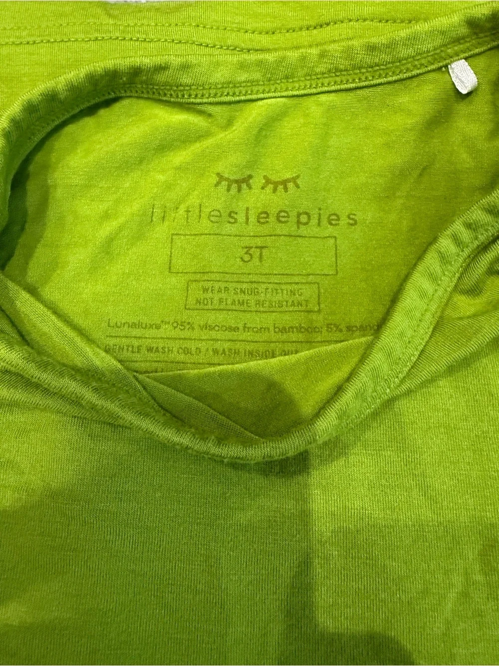 Little Sleepies Short Sleeve Lime Green Pajama Set